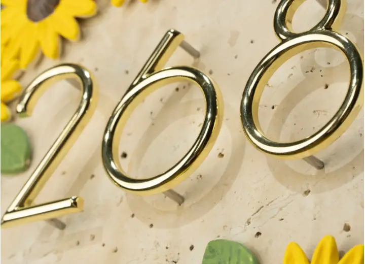Dimensional number samples for modular sign projects